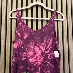 Pink and Purple Tie-Dye Tank Top